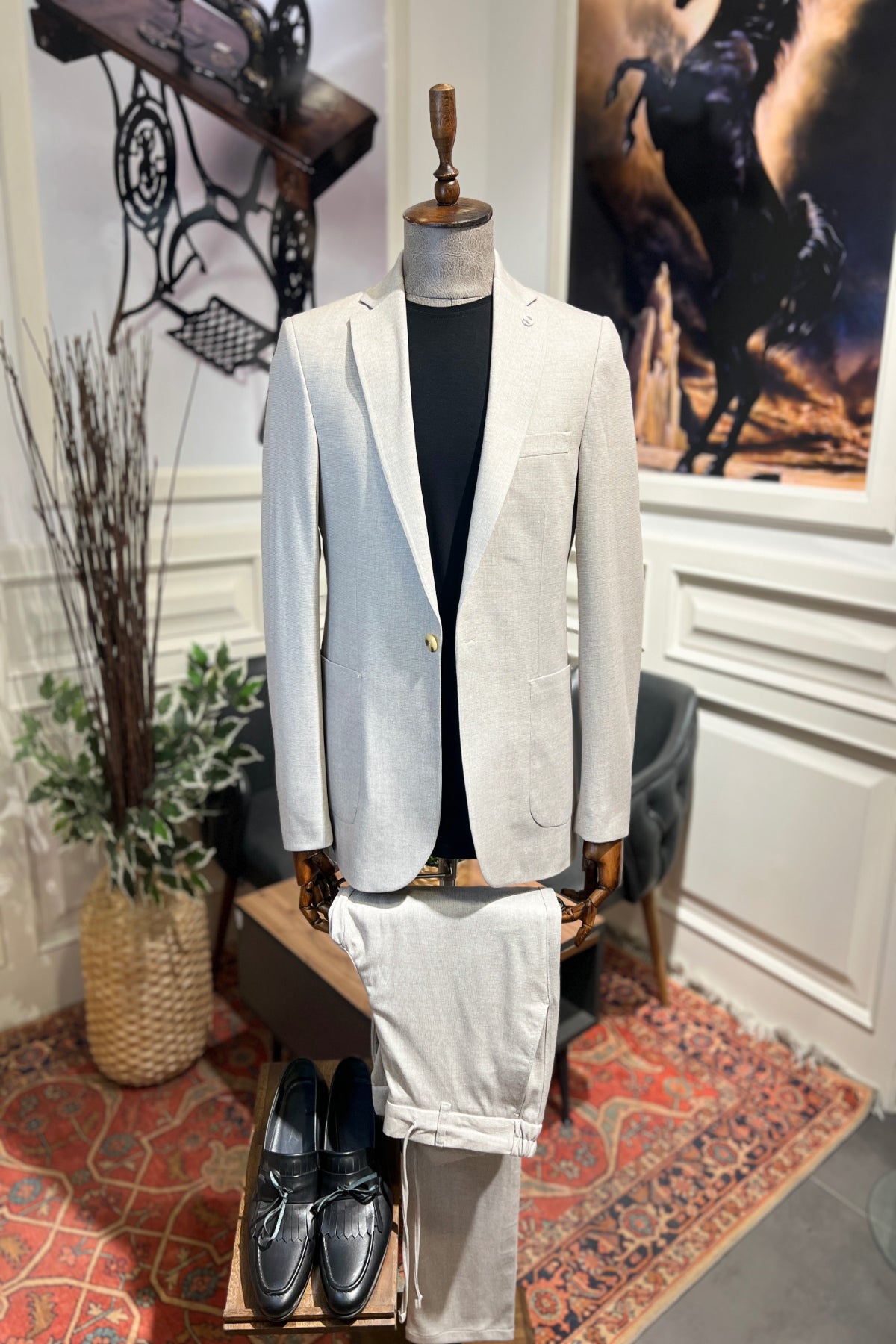 Cremefarbener Jogger-Anzug „Almada“ von Guild