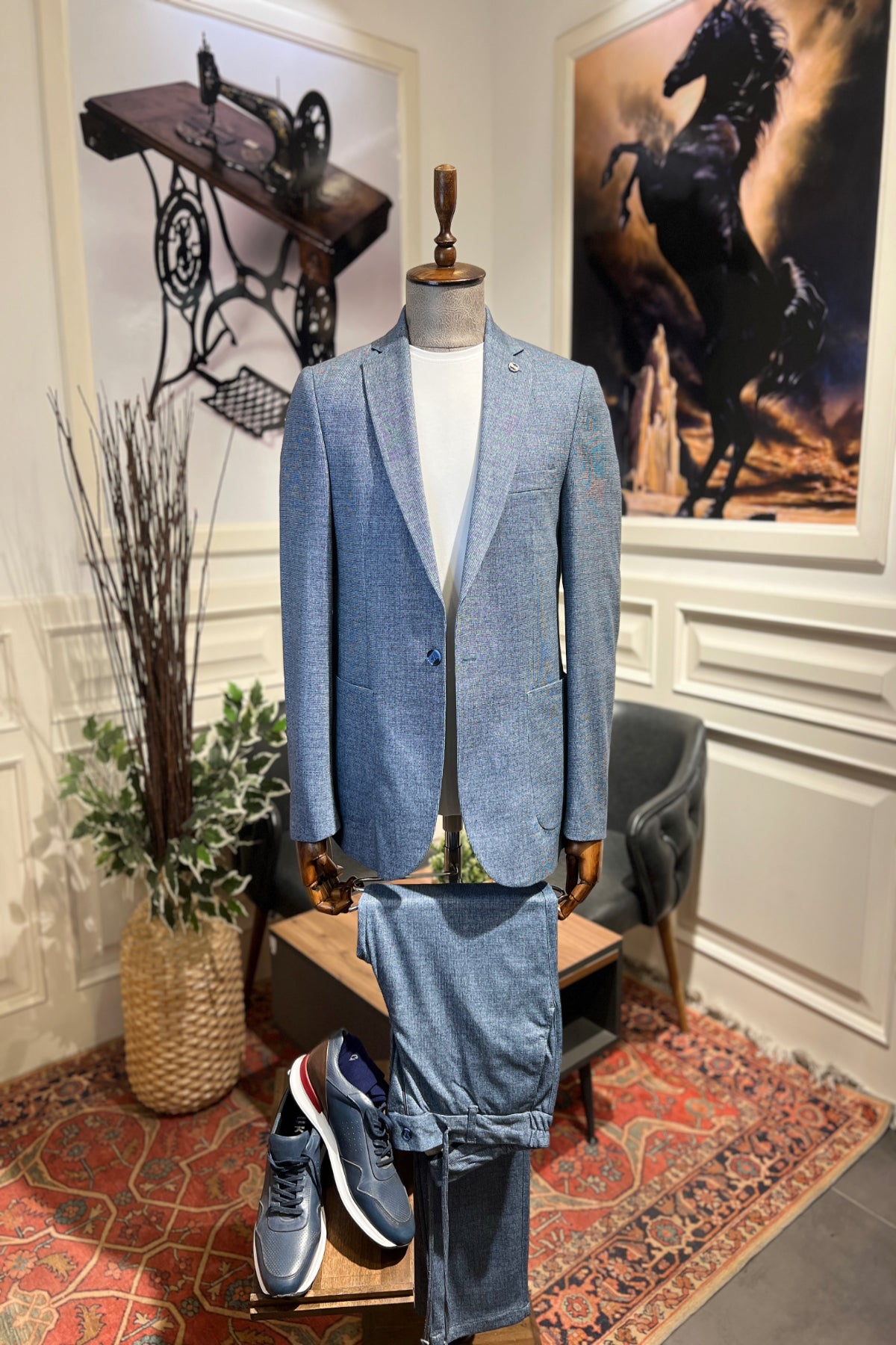 Guild Almada Marineblauer Jogger-Anzug