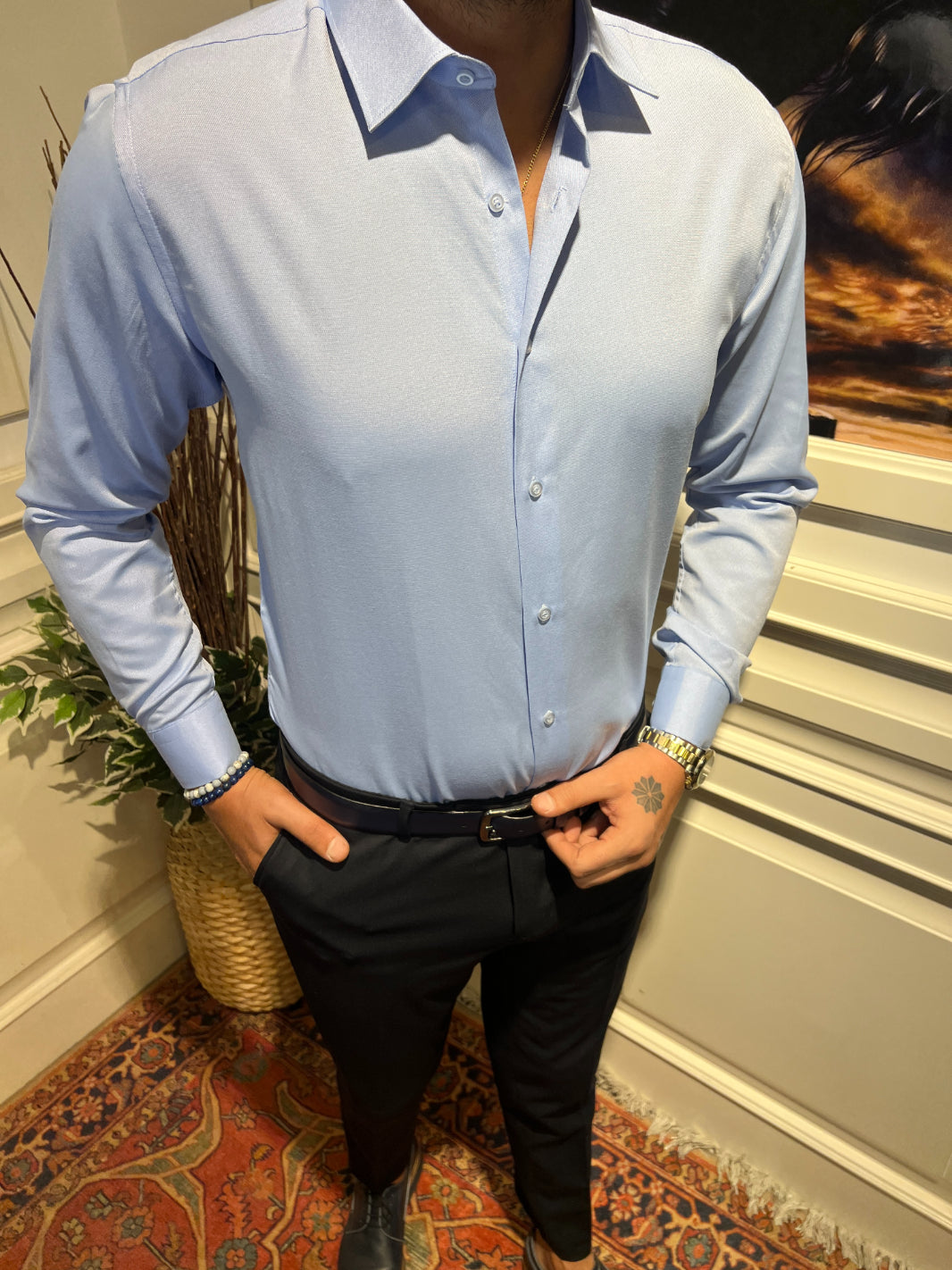 Guild Dobby Light Blue Shirt