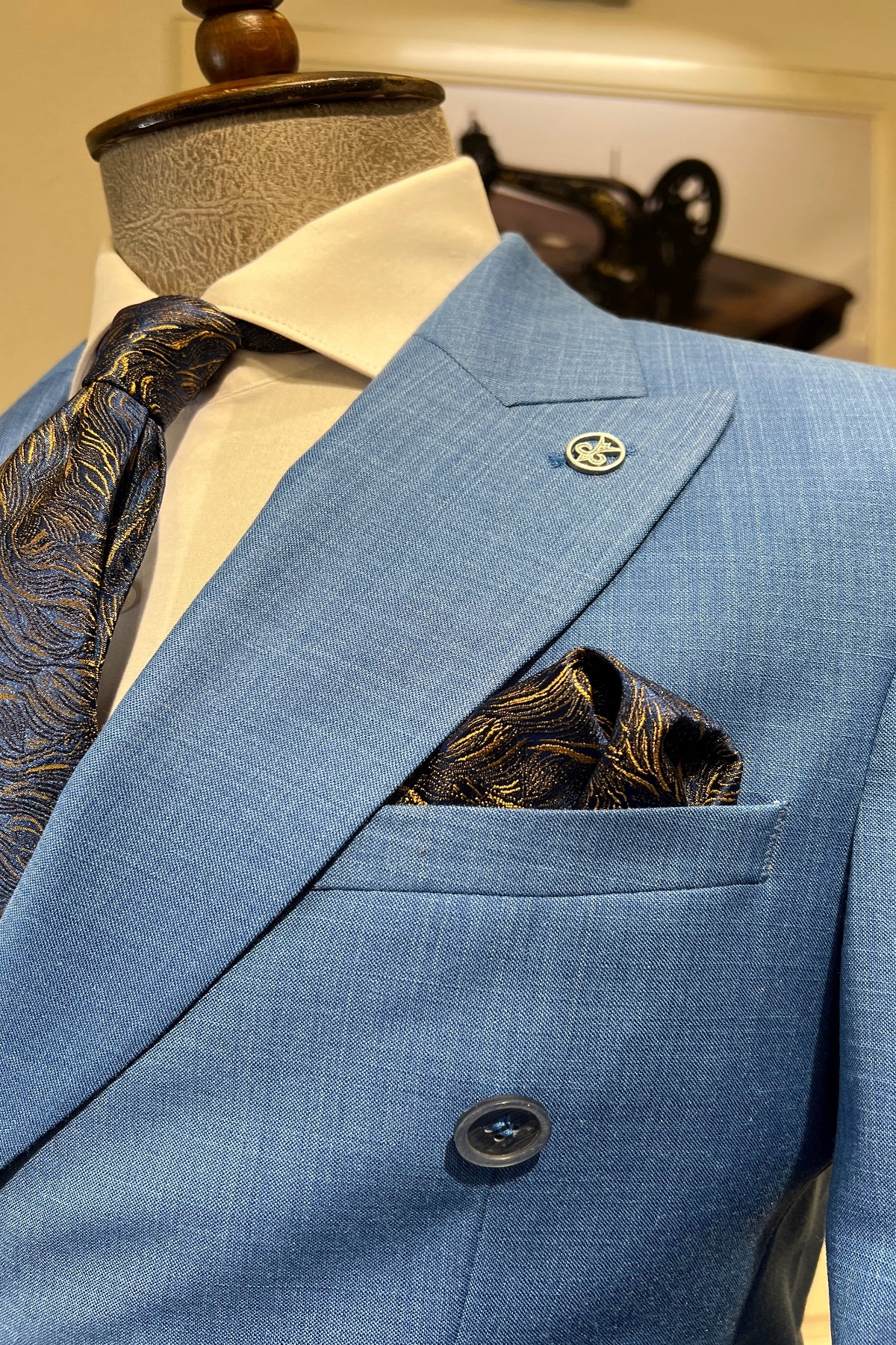 Guild Benfica Slim Fit Parliament Double Breasted Suit