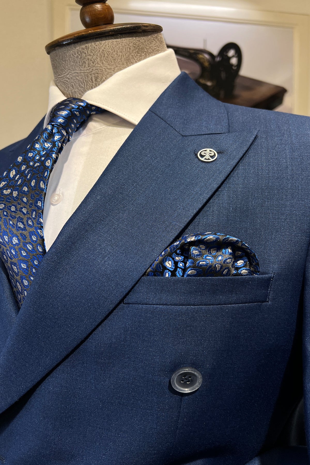 Guild Benfica Slim Fit Navy Blue Cruiser Suit
