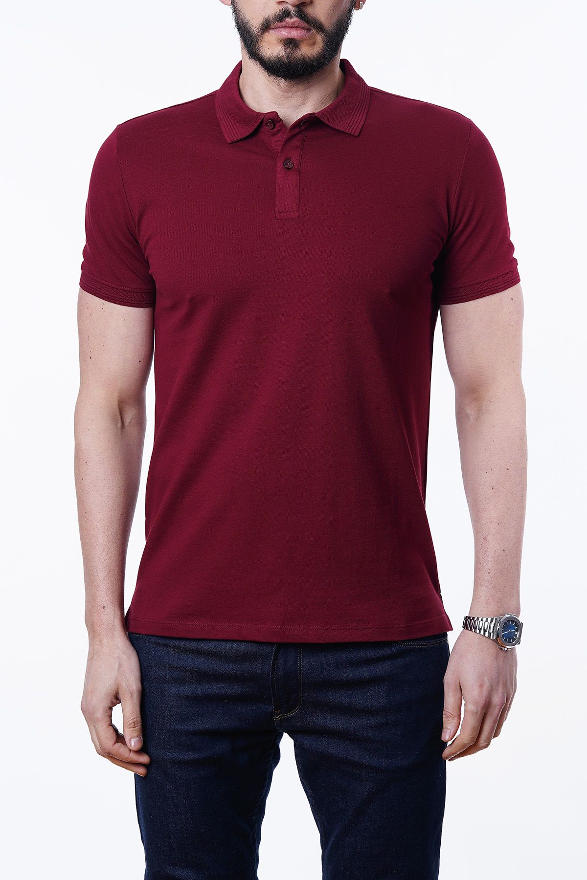 Guild Marakesh Regular Fit T-Shirt in Weinrot