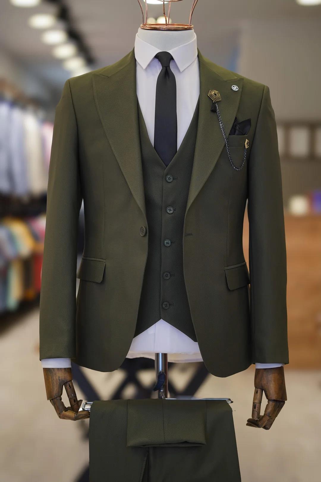 Grüner Slim-Fit-Anzug von Guild Maribor