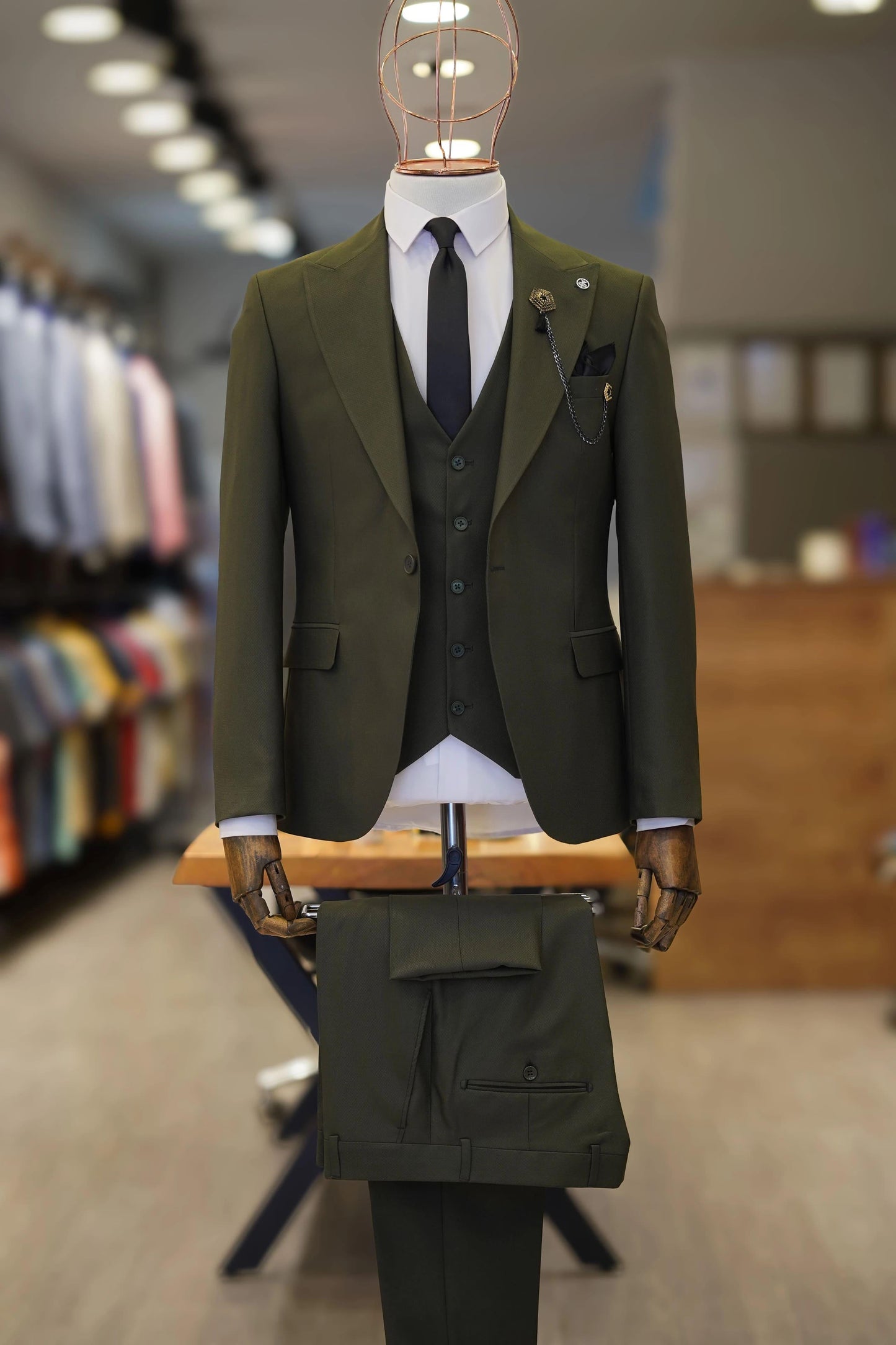 Grüner Slim-Fit-Anzug von Guild Maribor
