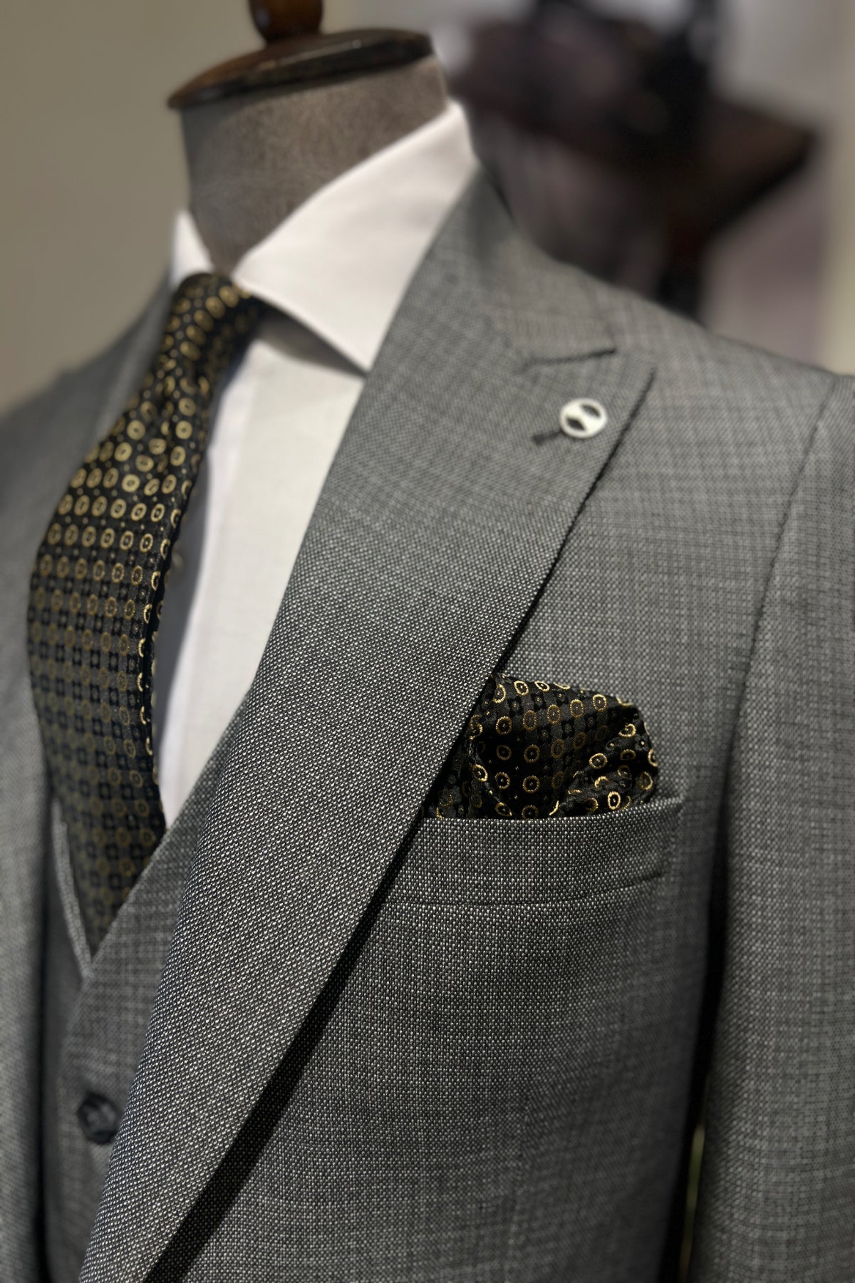 Guild Milos Slim Fit Anthracite Suit