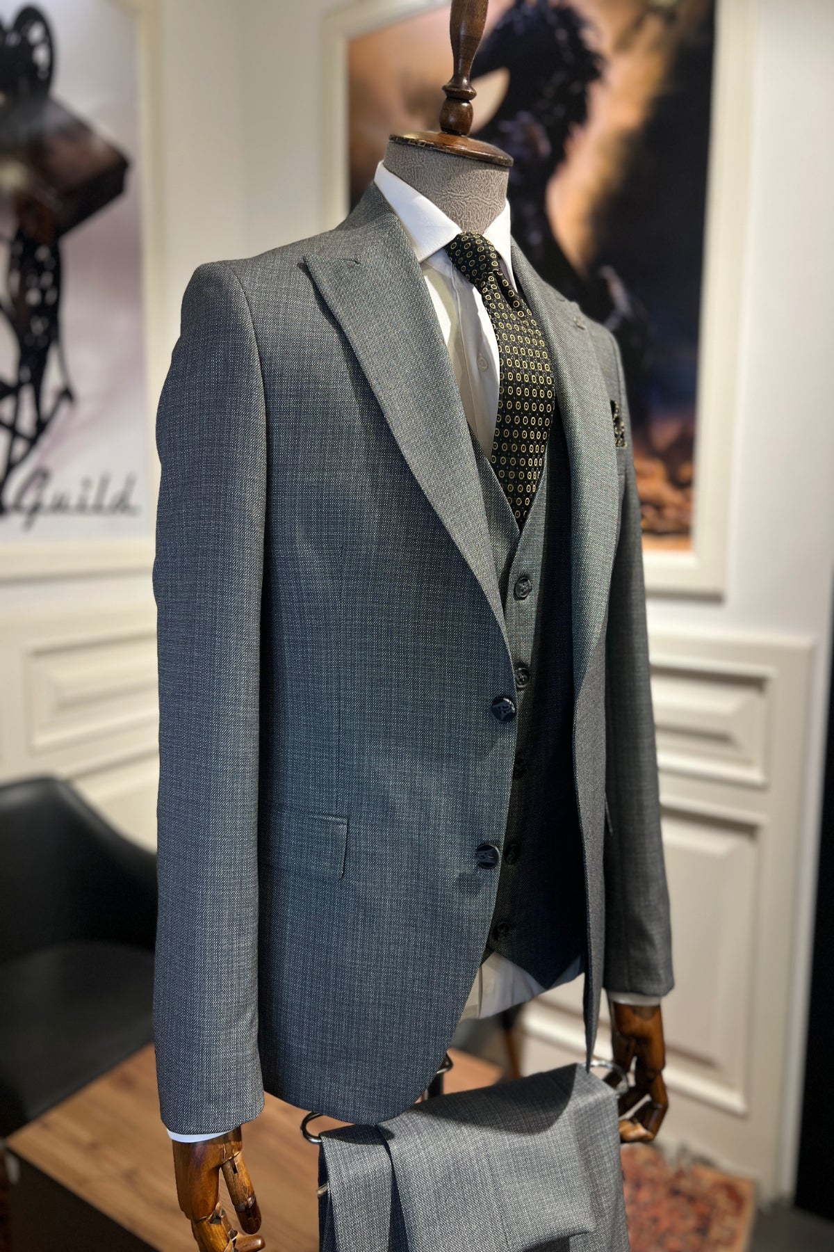 Guild Milos Slim Fit Anthracite Suit