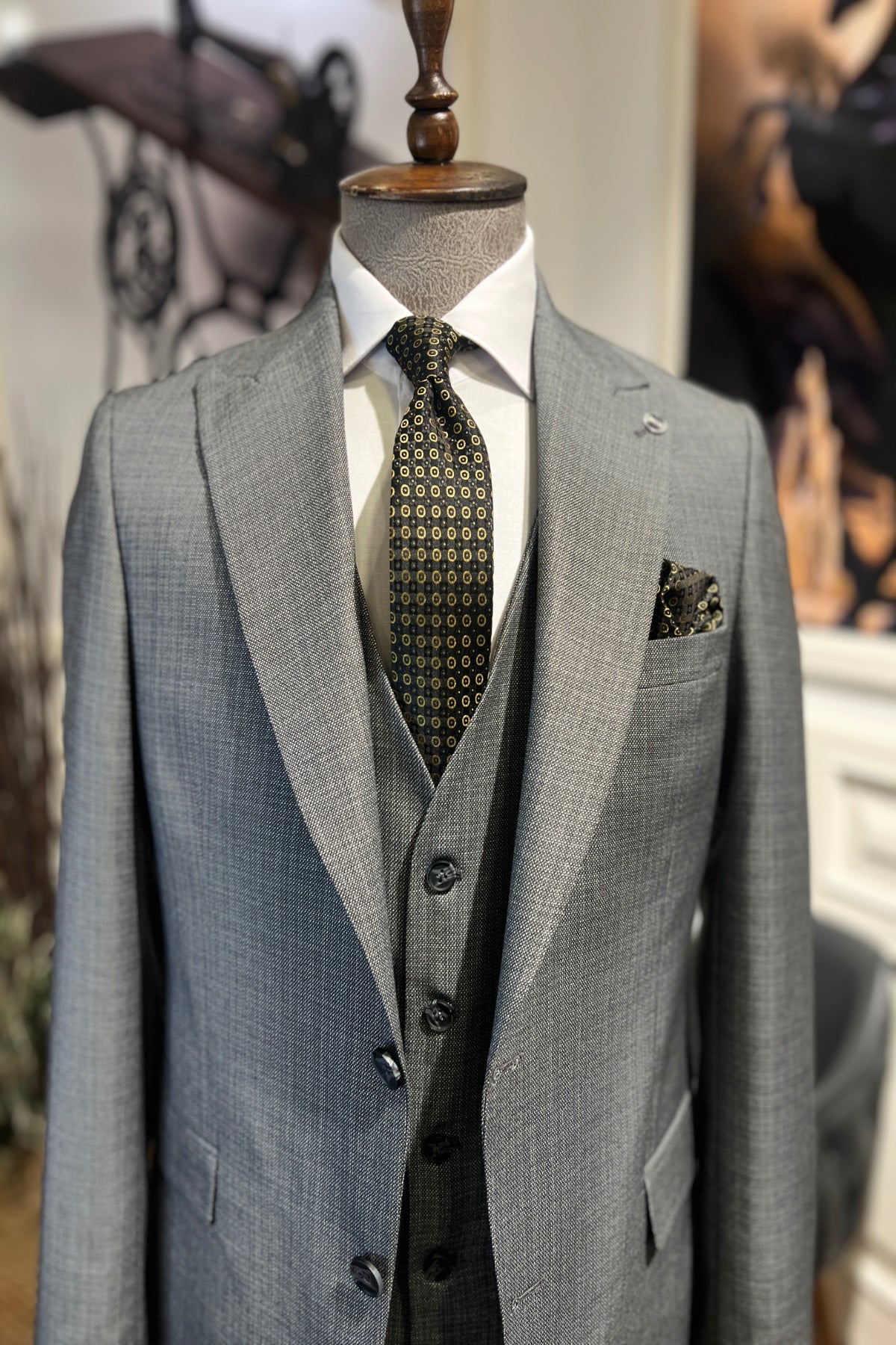 Guild Milos Slim Fit Anthracite Suit
