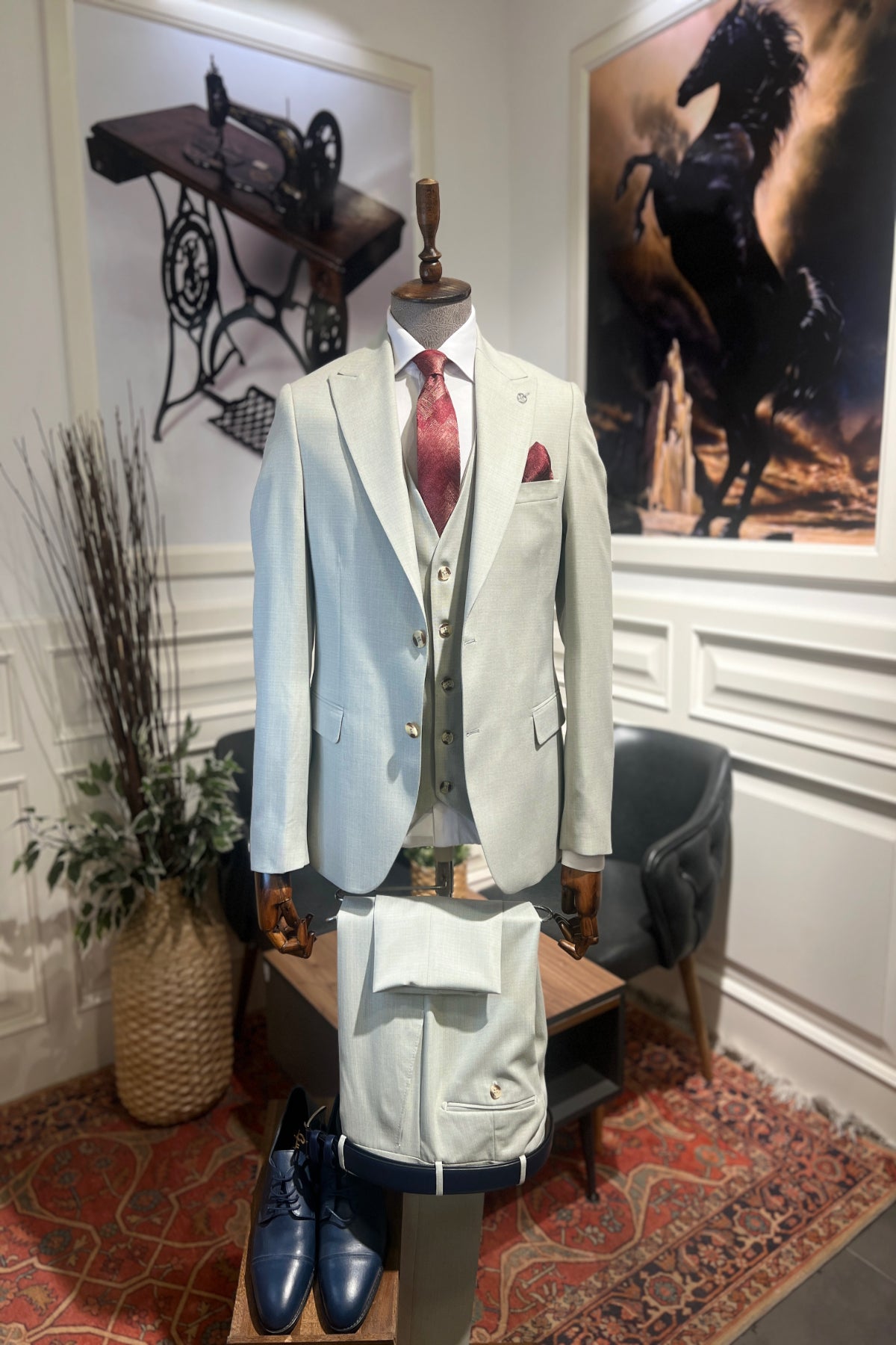Guild Milos Slim Fit Grey Suit