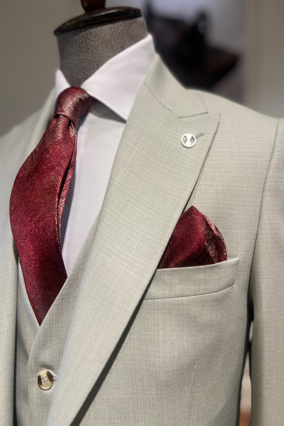 Guild Milos Slim Fit Grey Suit