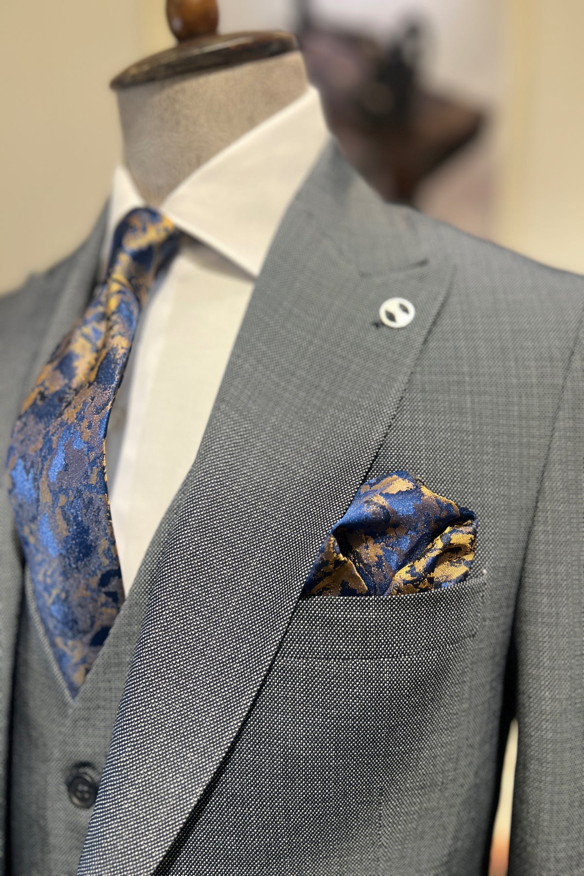 Guild Milos Slim Fit Navy Blue Suit