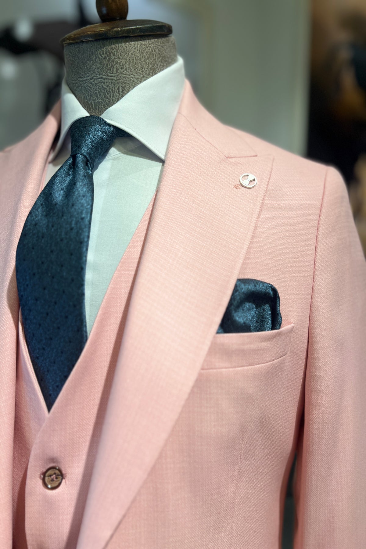 Guild Milos Slim Fit Pink Suit