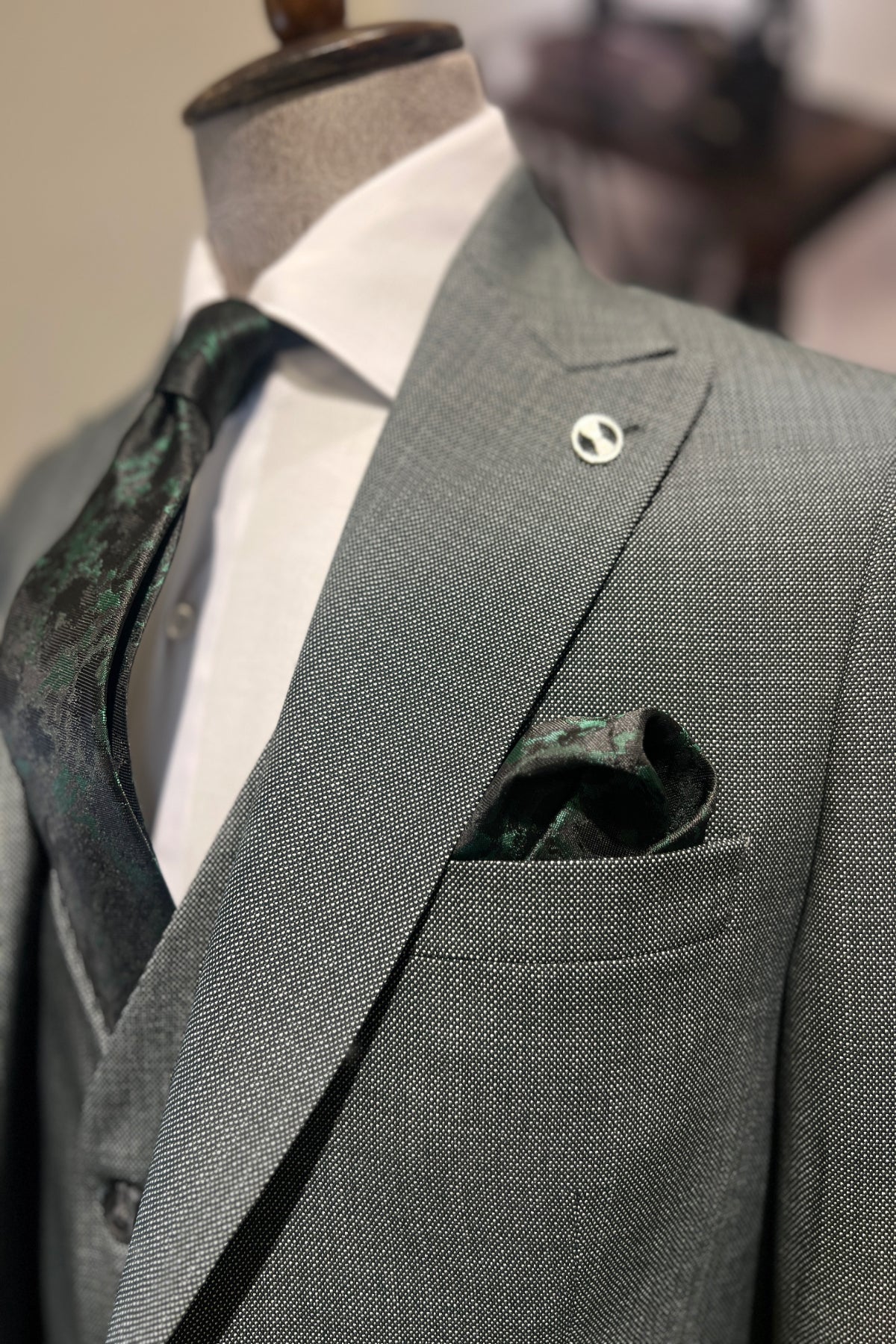 Guild Milos Slim Fit Green Suit