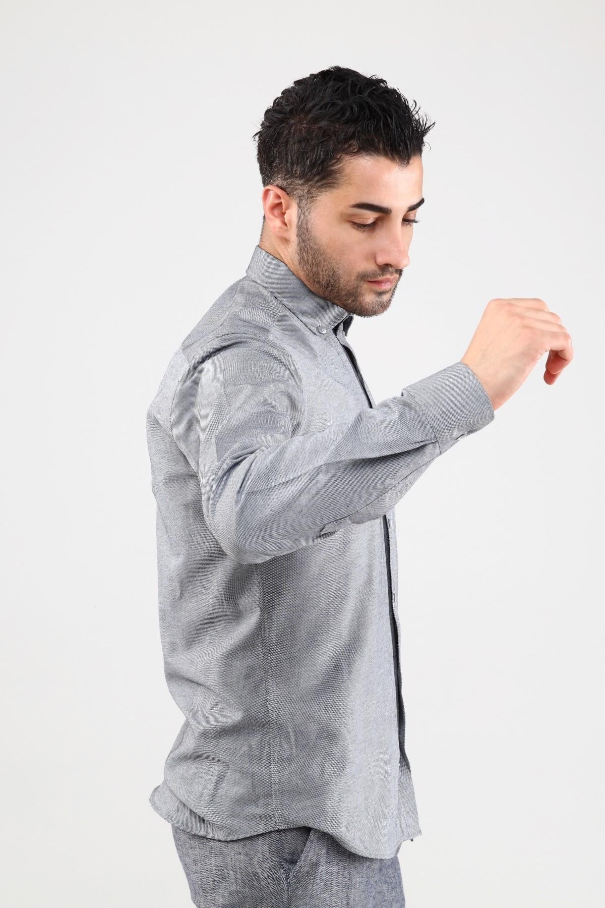 Guild Oxford 7001 Slim Fit Graues Hemd