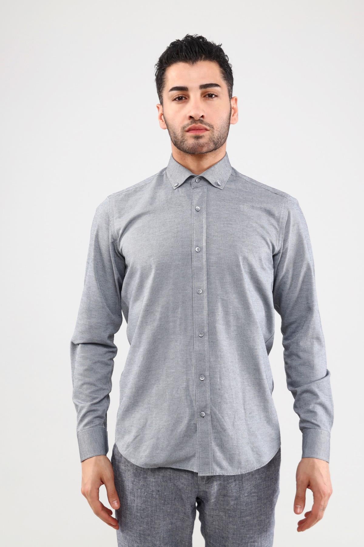 Guild Oxford 7001 Slim Fit Graues Hemd