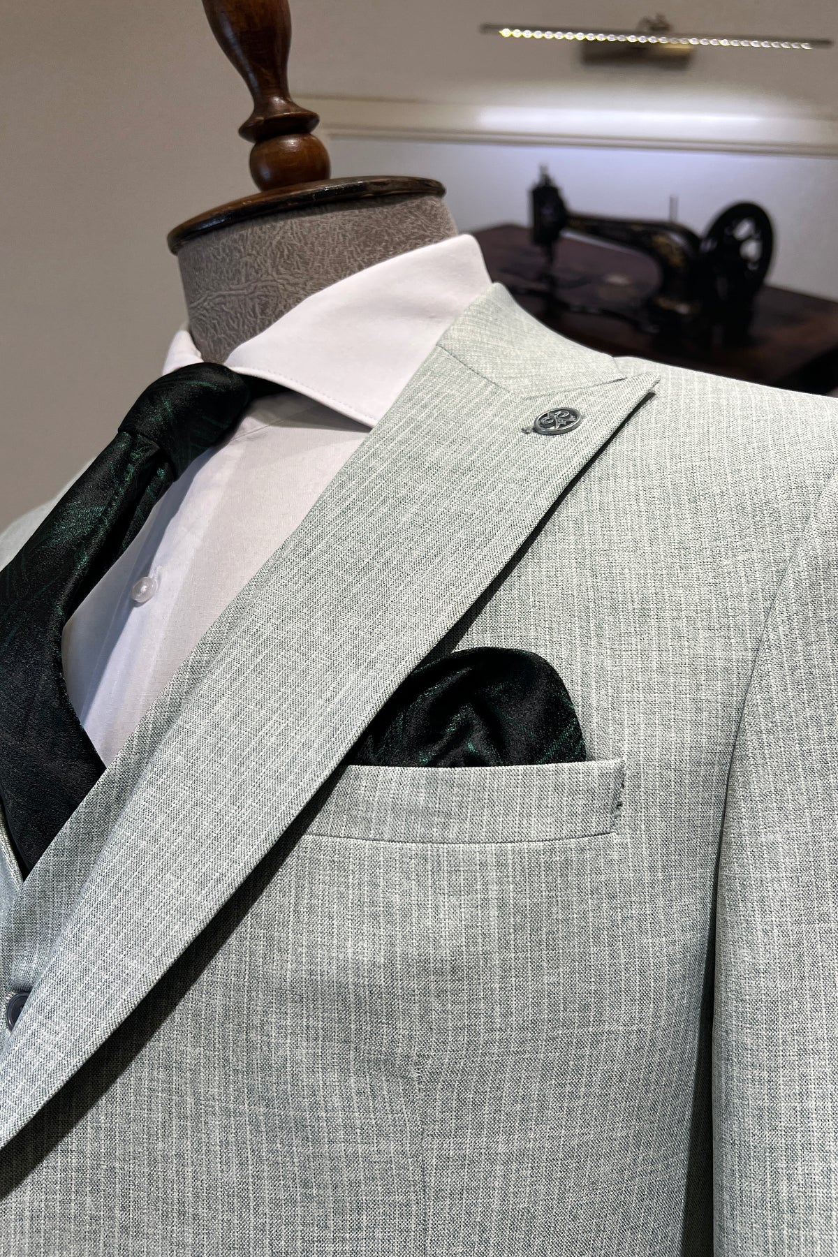 Guild Pleven Slim Fit Green Suit