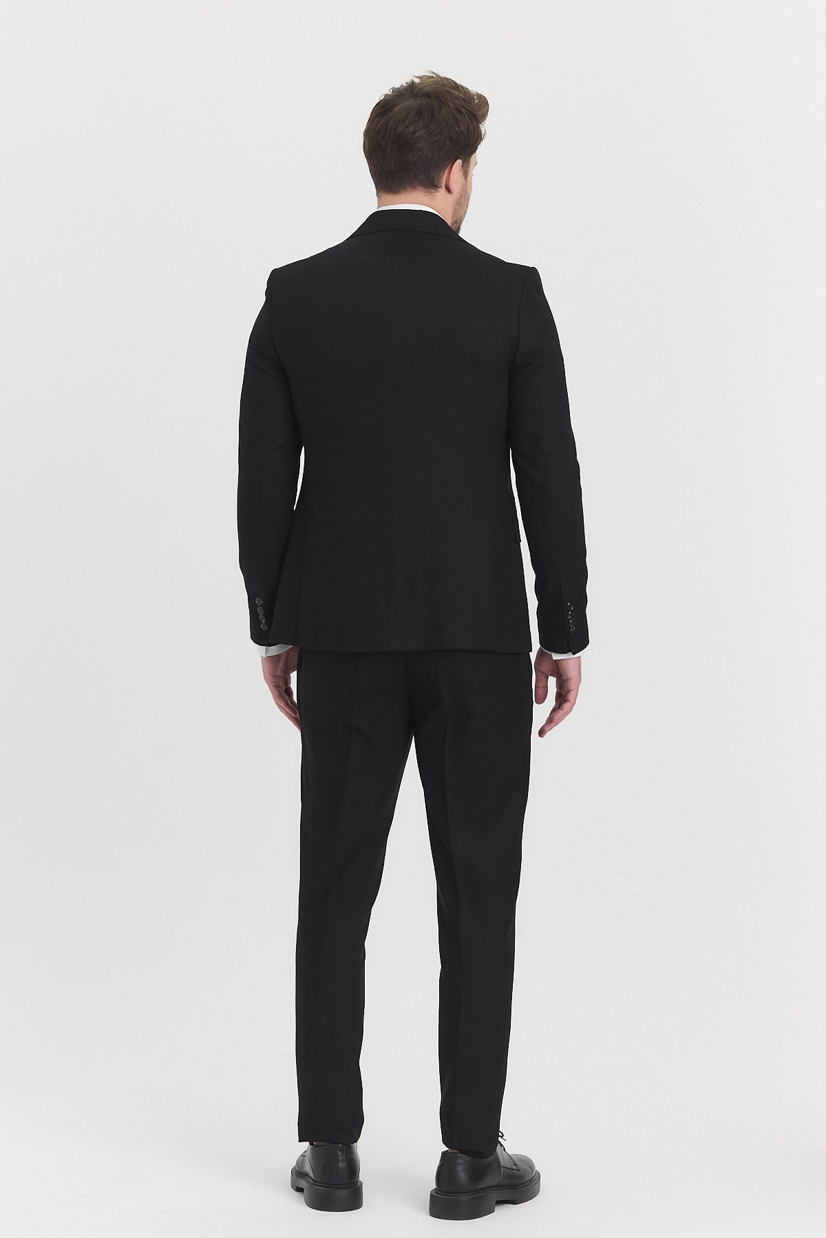 Guild Risan Slim Fit Siyah Yelikli Takım Elbise