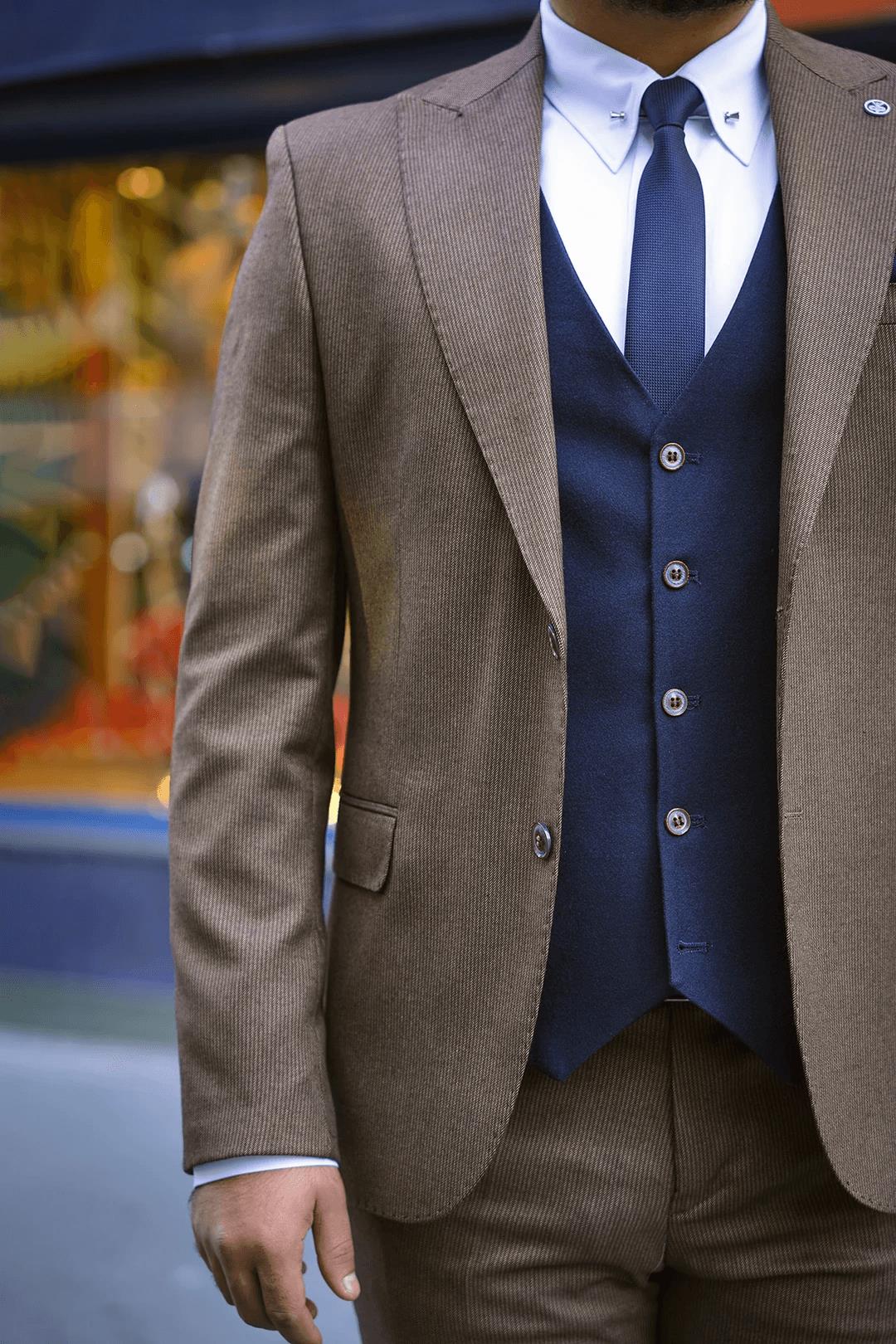 Guild Serez Kahve Takım Elbise