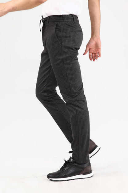 Guild Paris Füme Çizgili Jogger Pantolon