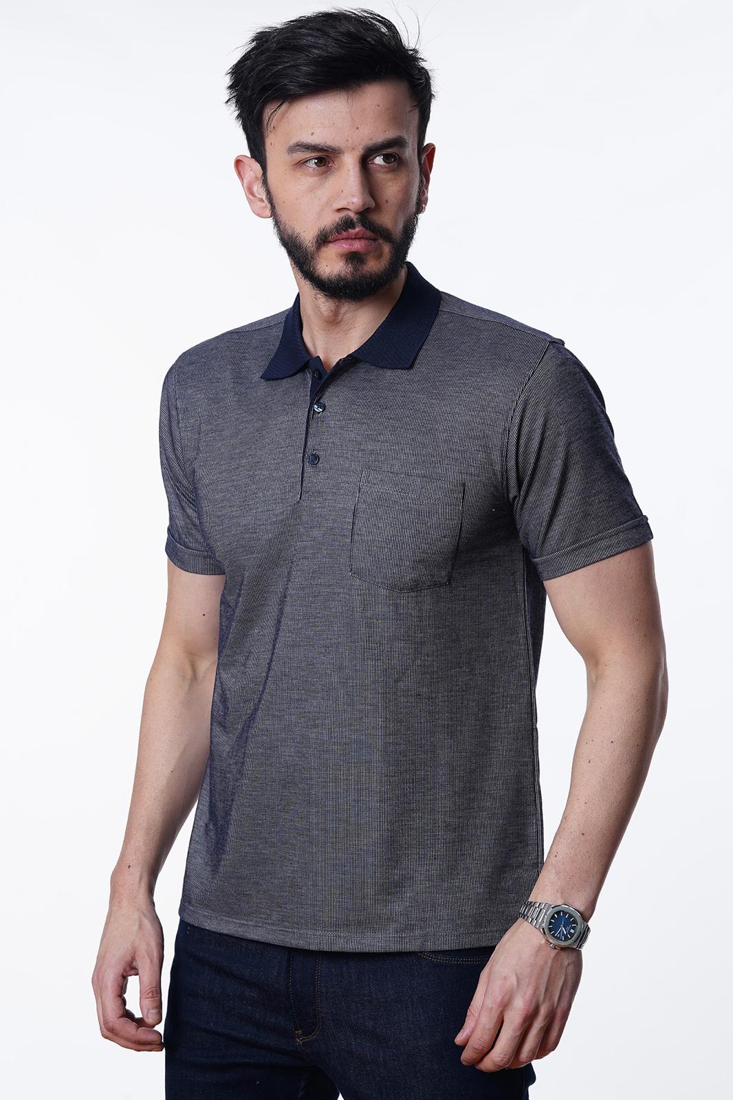 Guild 8002 Regular Fit Pocket Indigo T-Shirt