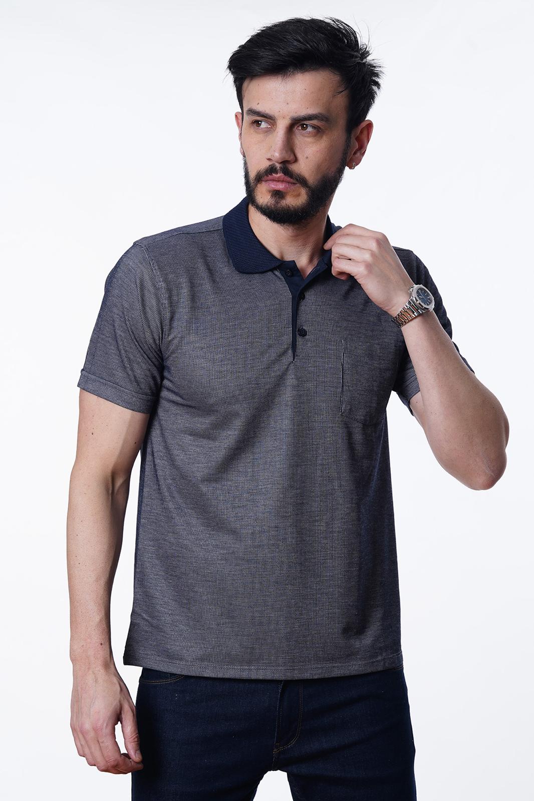 Guild 8002 Regular Fit Pocket Indigo T-Shirt