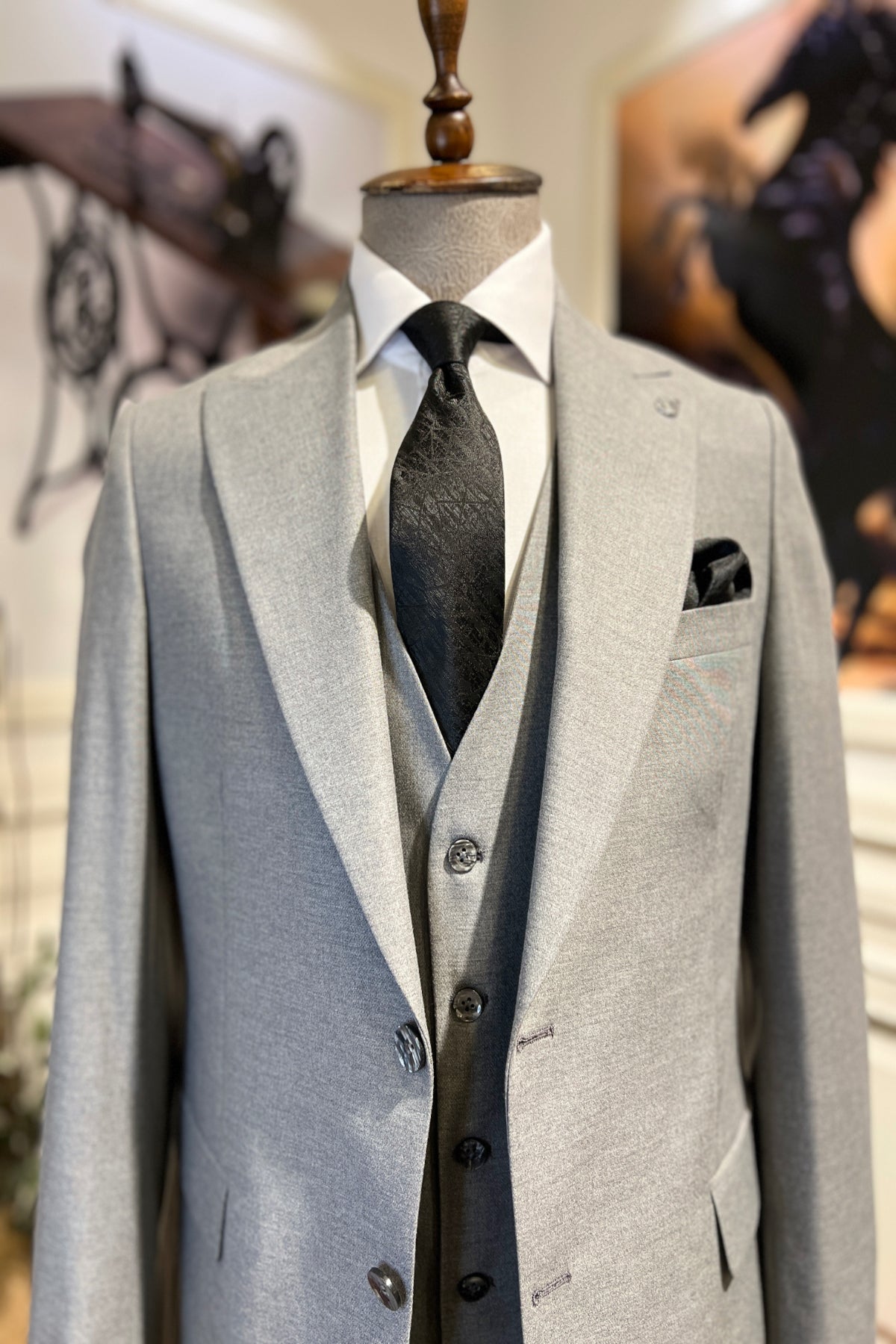 Guild Balkan Slim Fit Smoke Suit