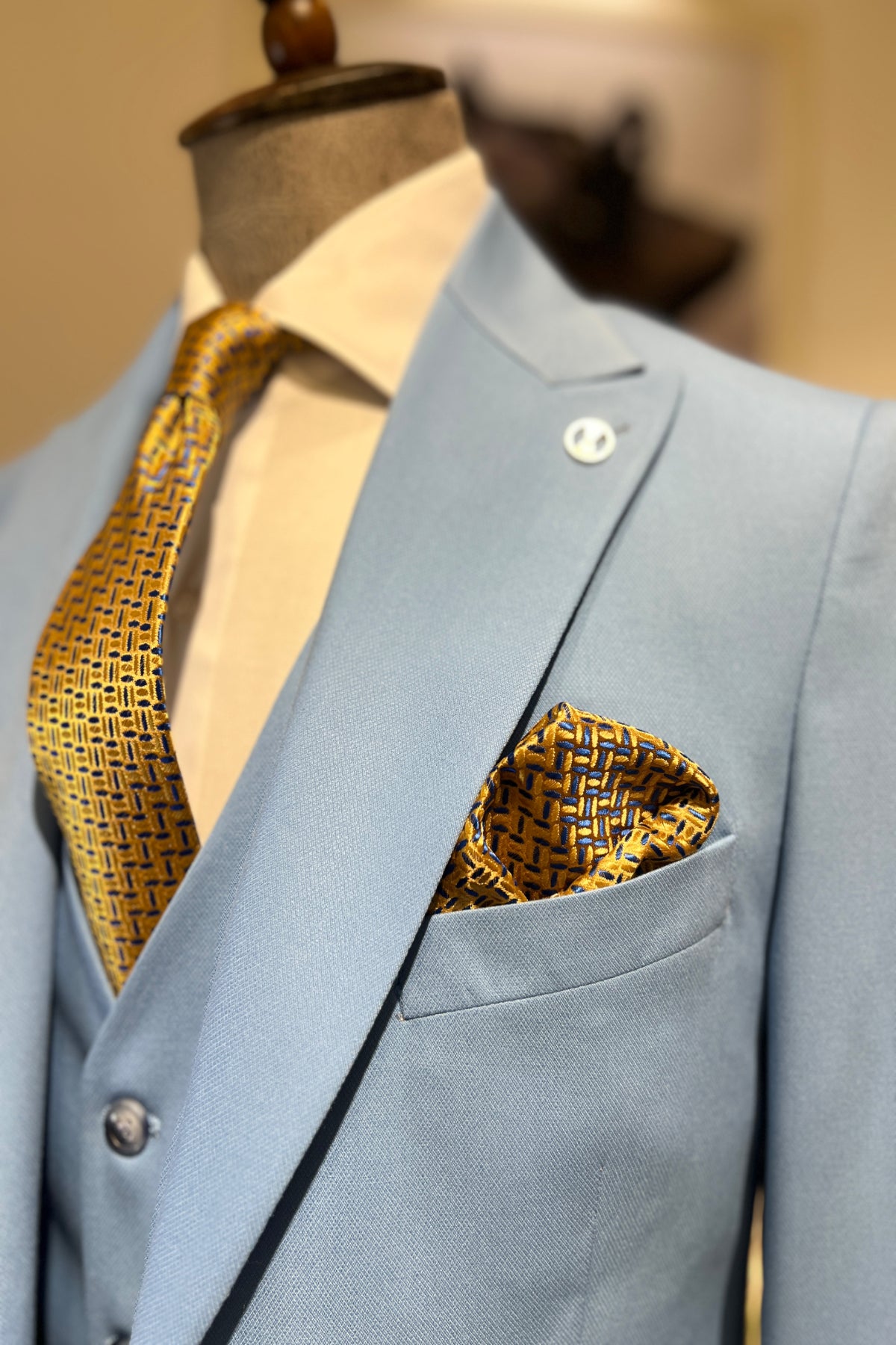 Guild Balkan Slim Fit Blue Suit