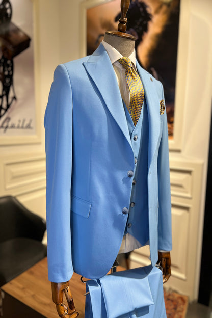 Guild Balkan Slim Fit Blue Suit