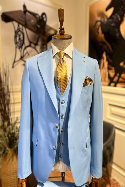 Guild Balkan Slim Fit Blue Suit