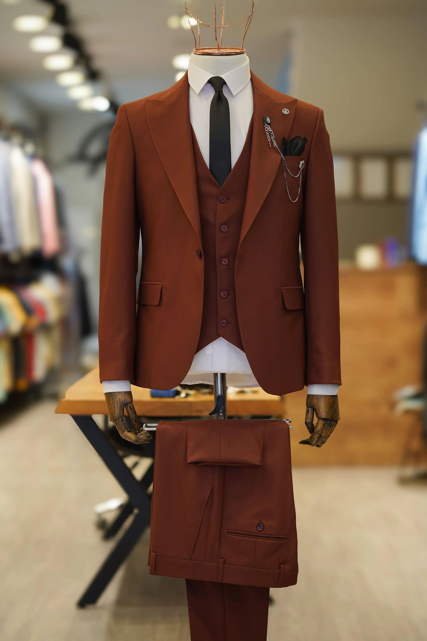 Guild Maribor Slim Fit Cinnamon Color Suit