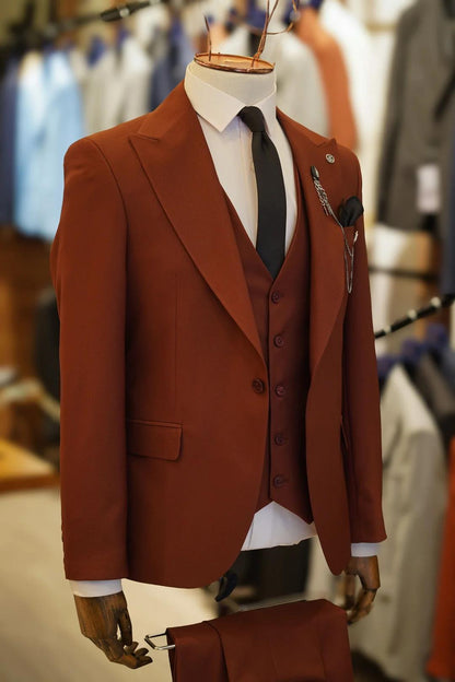 Guild Maribor Slim Fit Cinnamon Color Suit