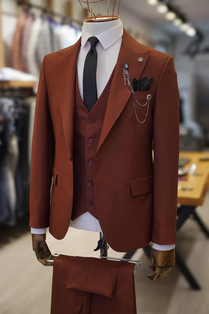 Guild Maribor Slim Fit Cinnamon Color Suit