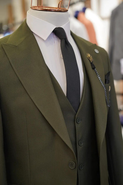 Guild Maribor Slim Fit Green Suit