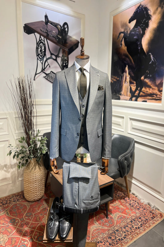 Guild Milos Slim Fit Anthracite Suit