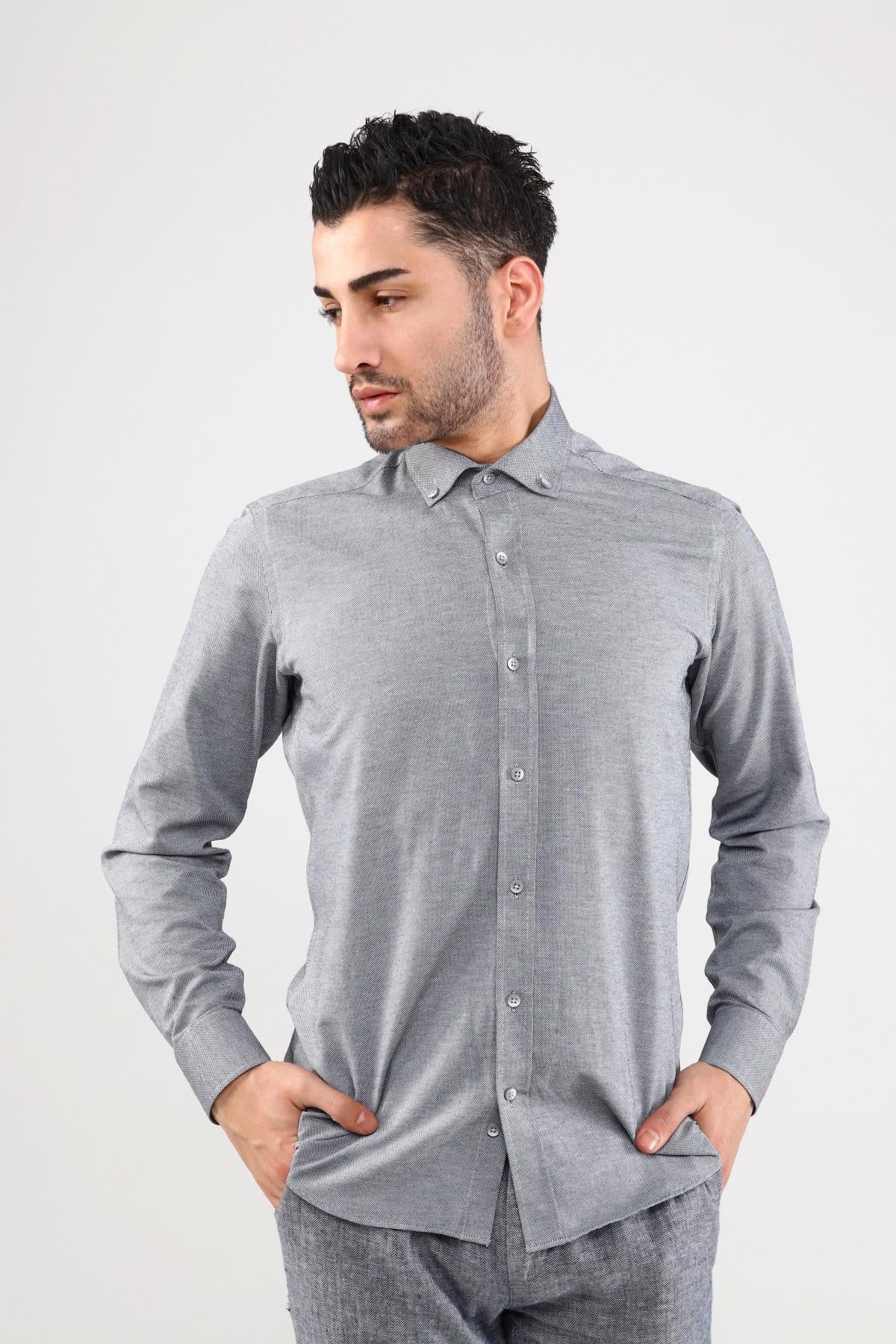 Guild Oxford 7001 Slim Fit Grey Shirt